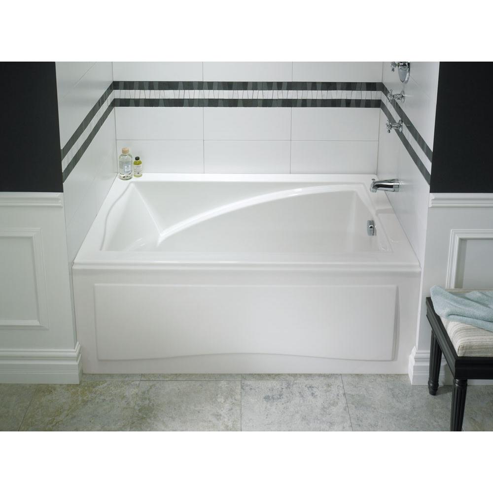 Neptune DELIGHT bathtub 32x60 with Tiling Flange and Skirt, Right drain, Mass-Air, Black