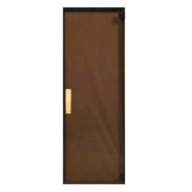 Amerec Sauna And Steam All Glass Door, LH, 24 x 72, Satin,