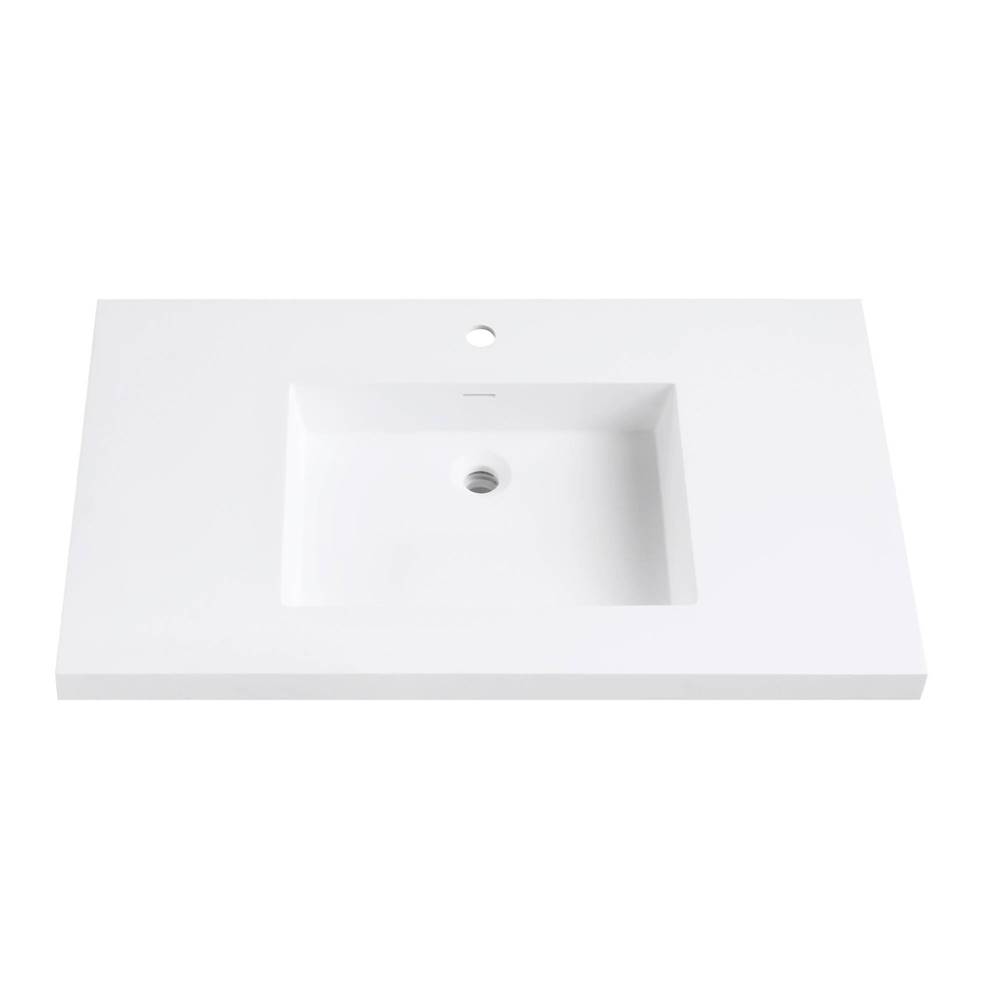 Avanity VersaStone 37 in. Solid Surface Vanity Top with Integrated Bowl in Matte finish