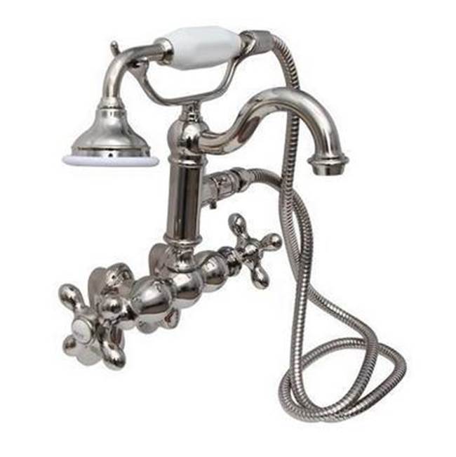 Barclay Hook Spout w/Hand Shwr,TubWall Mount,Metal Cross Hdl,PN