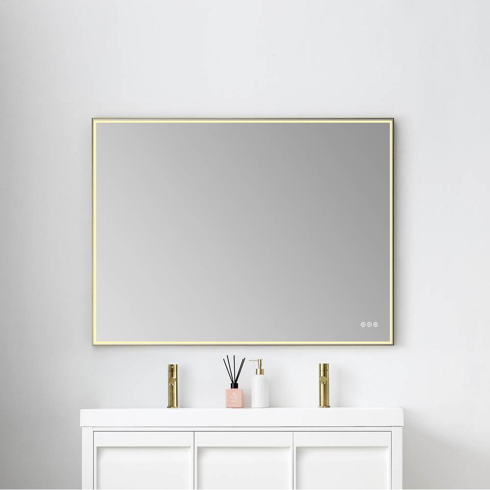 Blossom Stellar - 48'' LED Mirror Brush Gold Frame