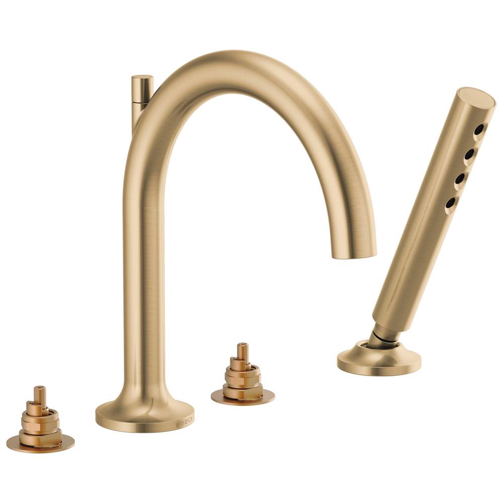 Brizo Odin® Roman Tub Faucet with Handshower - Less Handles