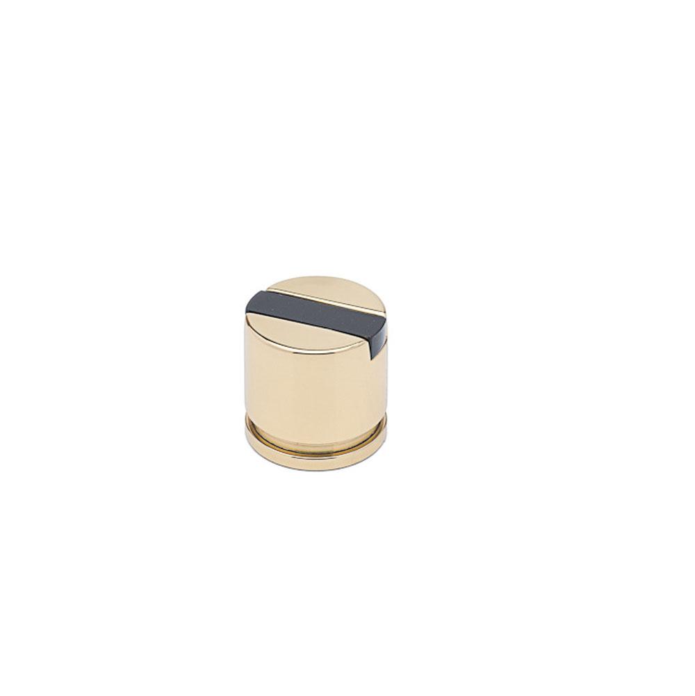 Colonial Bronze Top Striped Cabinet Knob Hand Finished in Satin Nickel and Satin Nickel