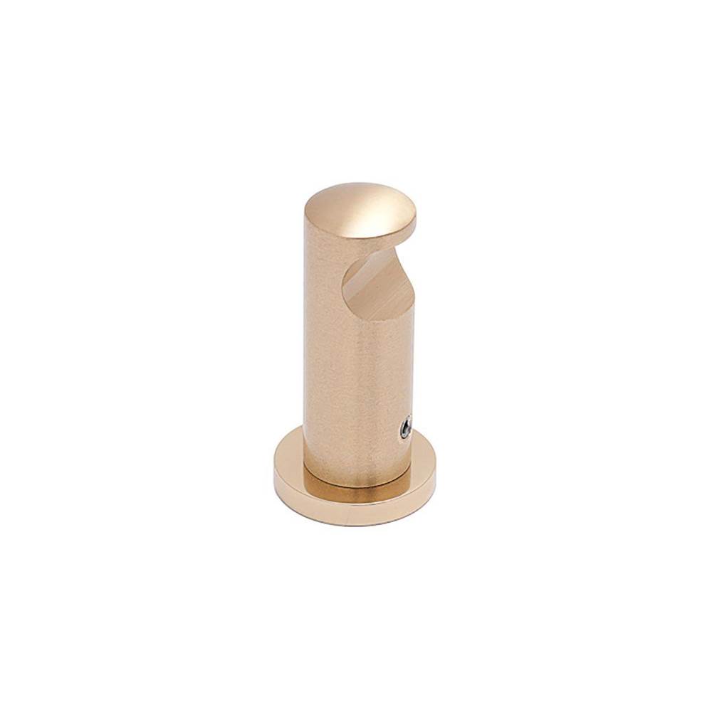 Colonial Bronze Robe Hook Hand Finished in Matte Satin Brass and Matte Satin Brass