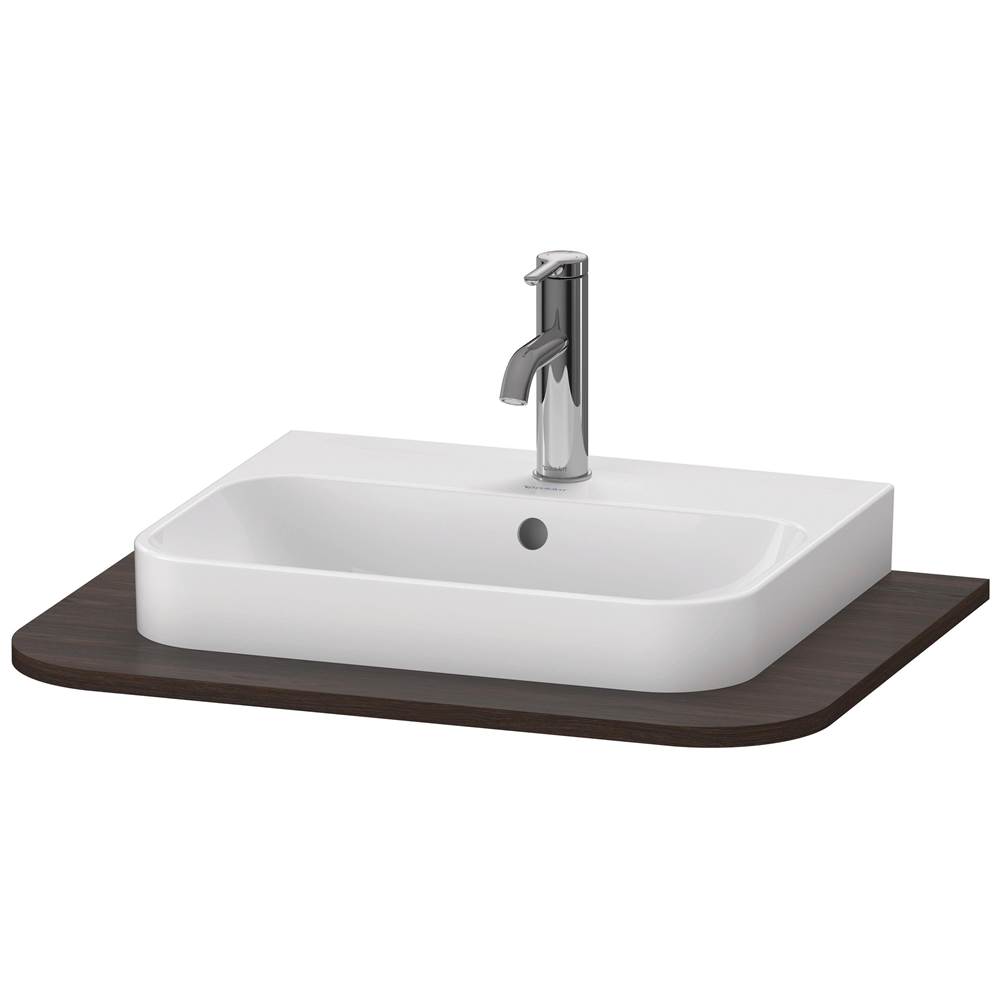 Duravit Happy D.2 Plus Console with One Sink Cut-Out Walnut Brushed