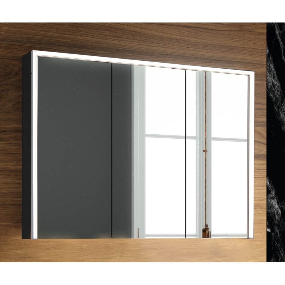 Decotec DT-DIVINE - Mirror cabinet W60, 1 single sided mirror door left ( reversible) - Wood Decor