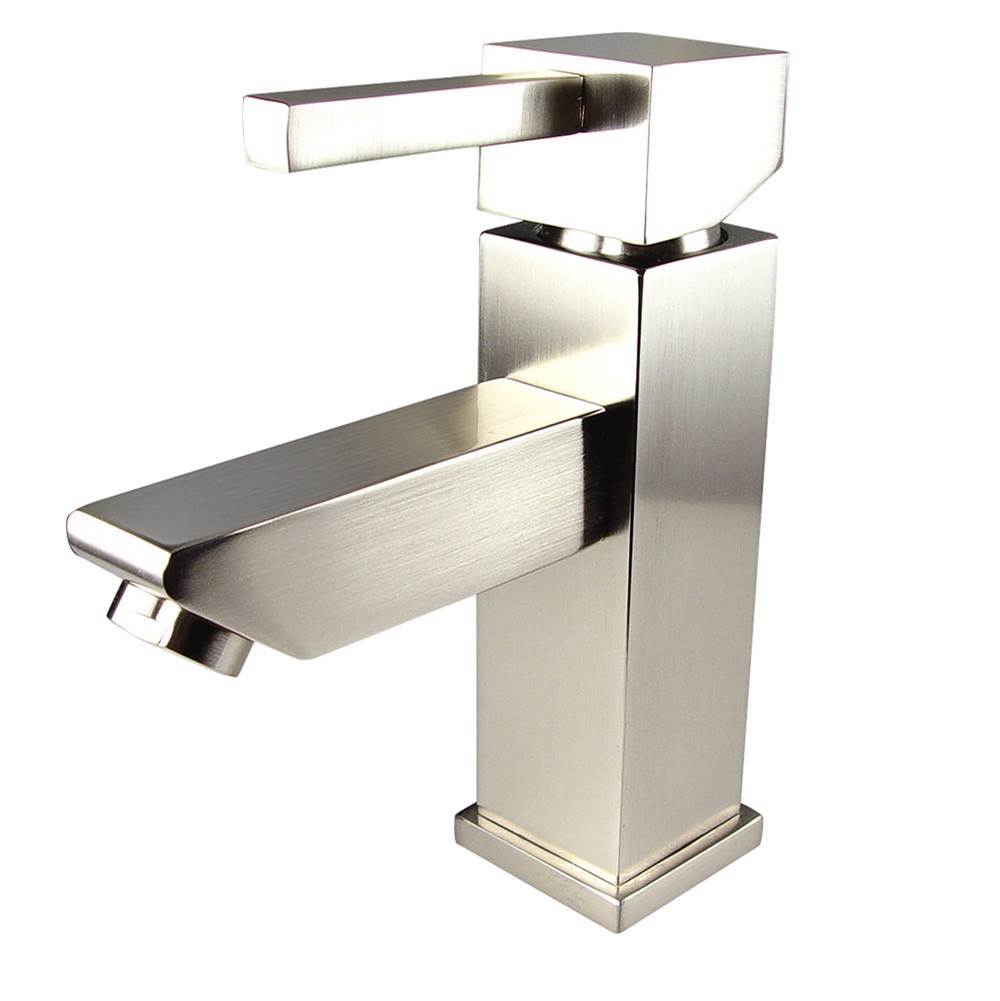 Fresca Bath Fresca Versa Single Hole Mount Bathroom Vanity Faucet - Brushed Nickel