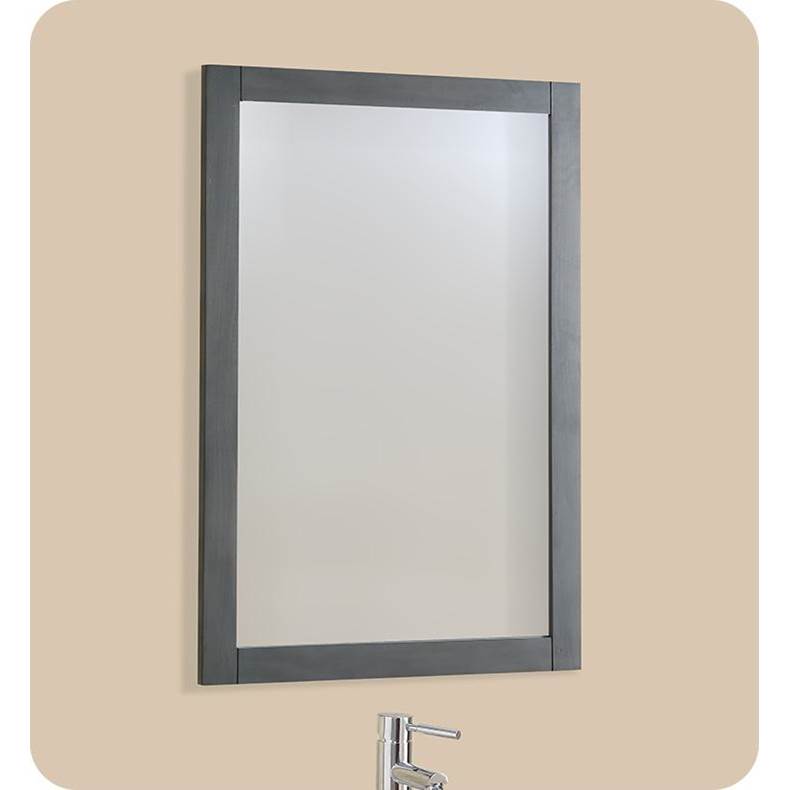 Fresca Bath Fresca Manchester Regal 20'' Gray Wood Veneer Traditional Bathroom Mirror