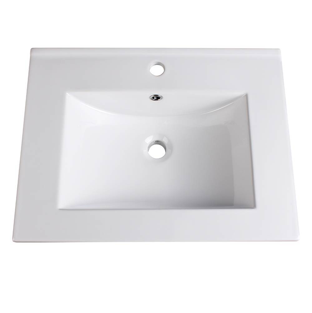 Fresca Bath Fresca Torino 24'' White Integrated Sink / Countertop