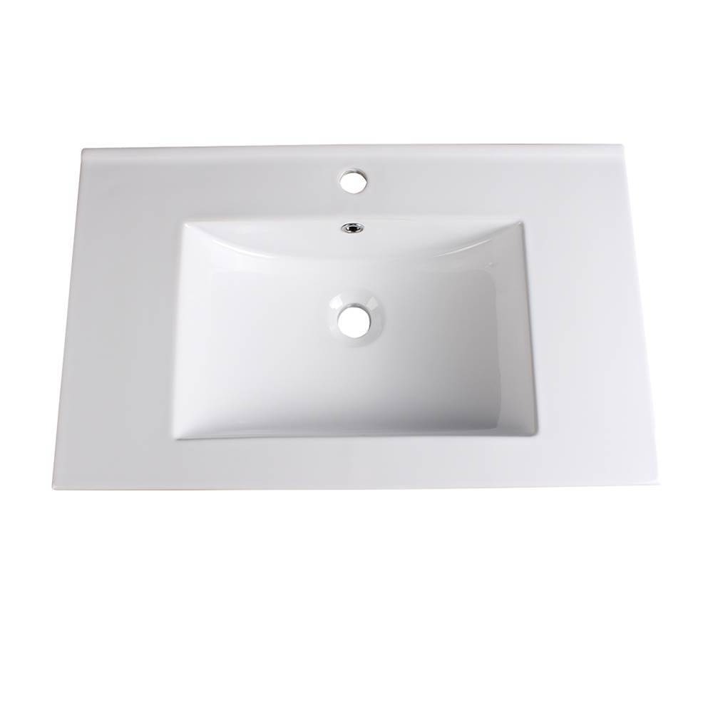 Fresca Bath Fresca Torino 30'' White Integrated Sink / Countertop