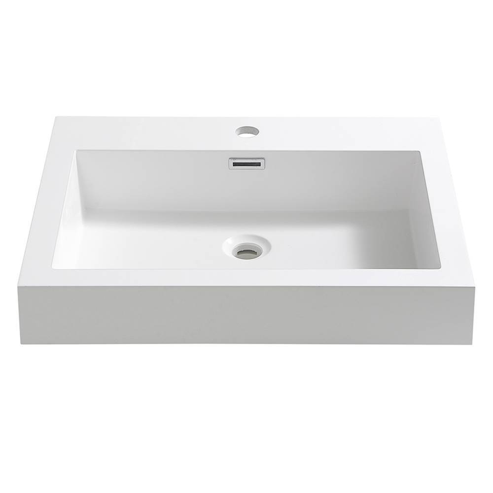 Fresca Bath Fresca Nano 24'' White Integrated Sink / Countertop