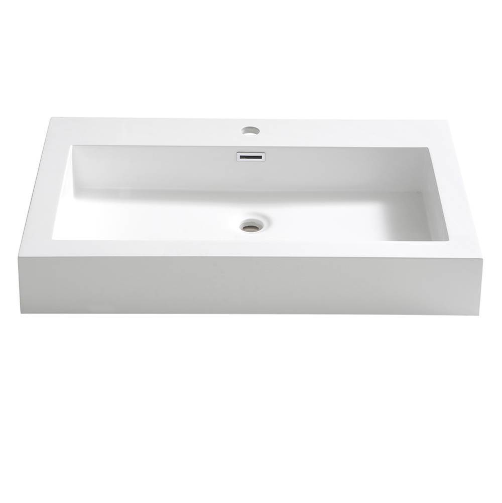Fresca Bath Fresca Livello 30'' White Integrated Sink / Countertop