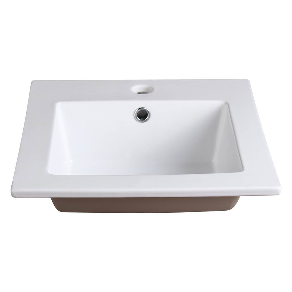 Fresca Bath Fresca Allier 16'' White Integrated Sink / Countertop