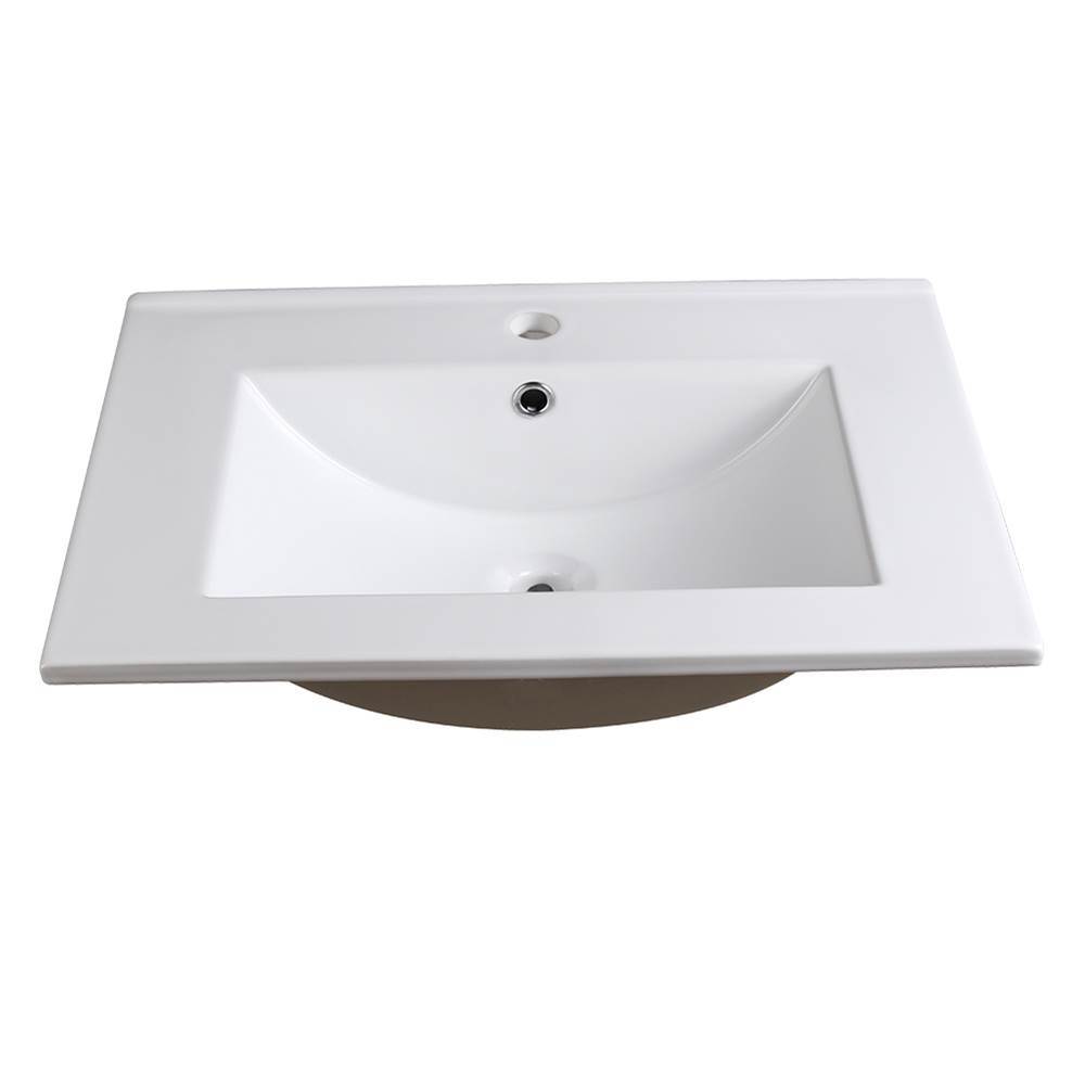 Fresca Bath Fresca Allier 24'' White Integrated Sink / Countertop