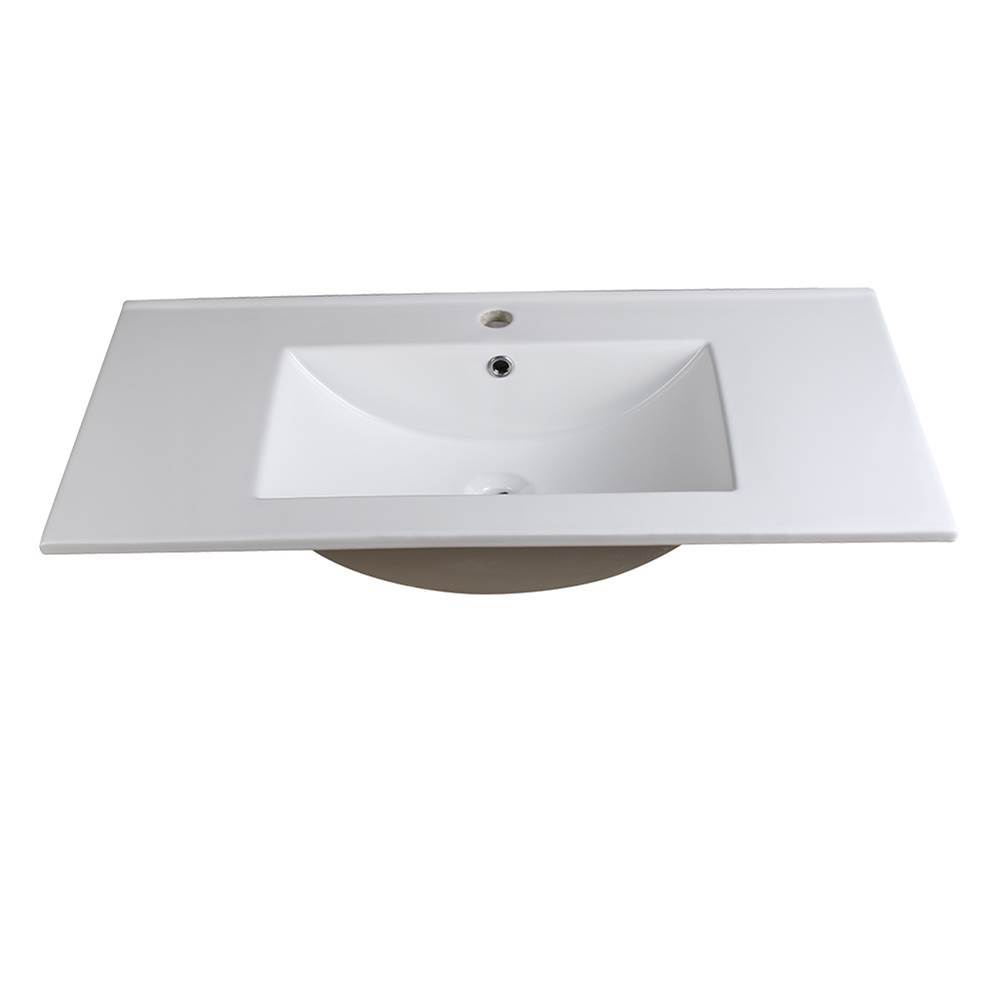 Fresca Bath Fresca Allier 36'' White Integrated Sink / Countertop