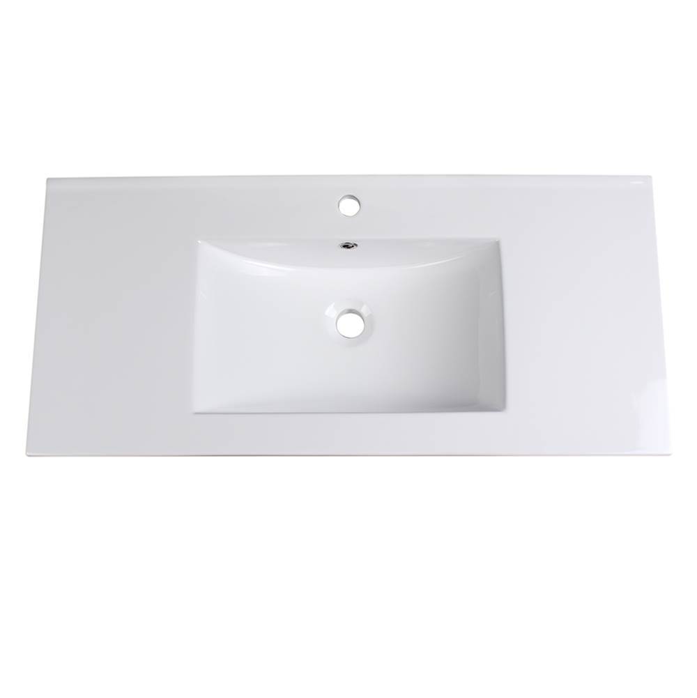 Fresca Bath Fresca Allier 40'' White Integrated Sink / Countertop
