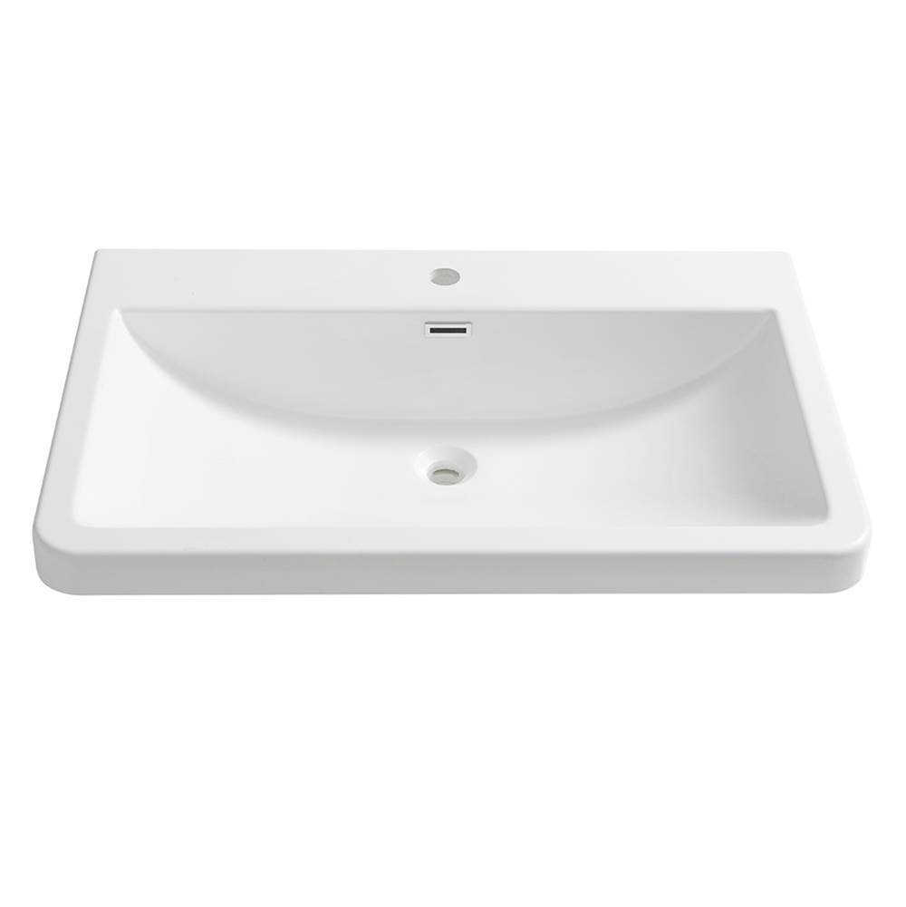 Fresca Bath Fresca Milano 32'' White Integrated Sink / Countertop