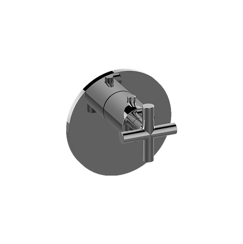 Graff M-Series Round Thermostatic Trim Plate with Terra Handle