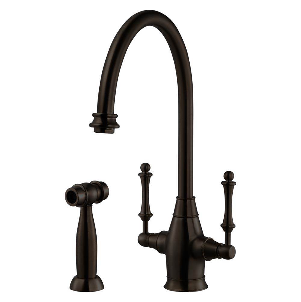 Hamat Traditional Brass Faucet with Side Spray in Oil Rubbed Bronze