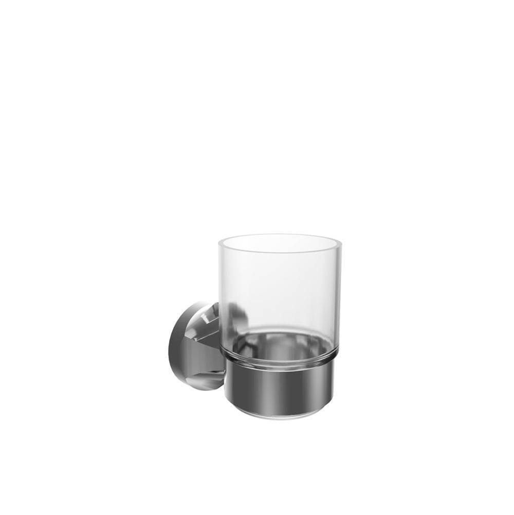 ICO Bath Magma Glass Tumbler - Chrome
