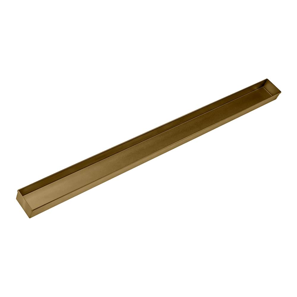 Infinity Drain 40'' Stainless Steel Closed Ended Channel for 48'' S-TIFAS 65/99 Series in Satin Bronze