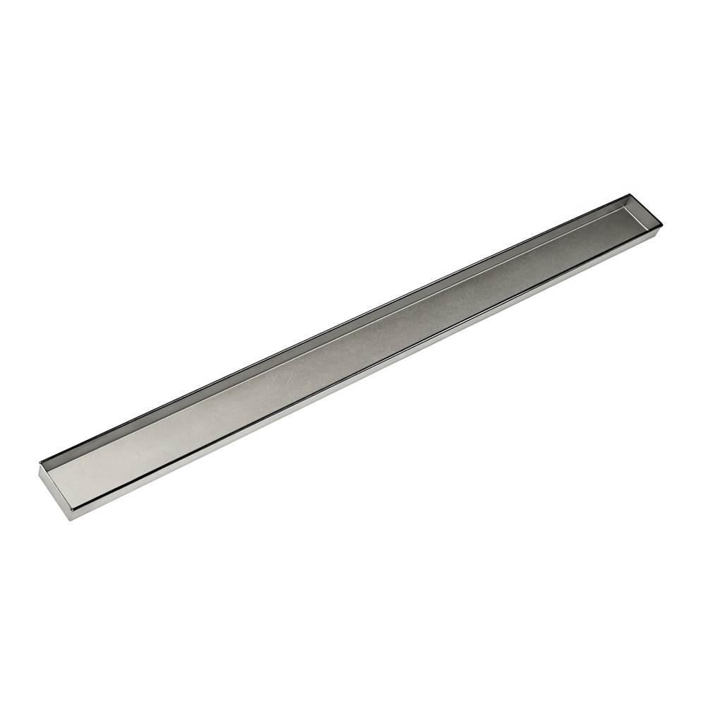 Infinity Drain 40'' Stainless Steel Closed Ended Channel for 48'' S-AS 65/S-AS 99/S-LTIFAS 65/S-LTIFAS 99 Series in Polished Stainless