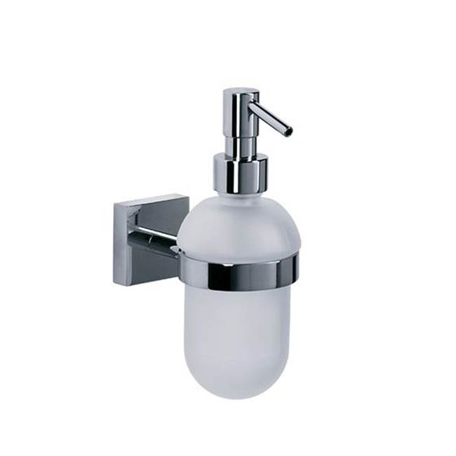 Joerger Charleston Square Soap Dispenser, Complete, Platinum Matte