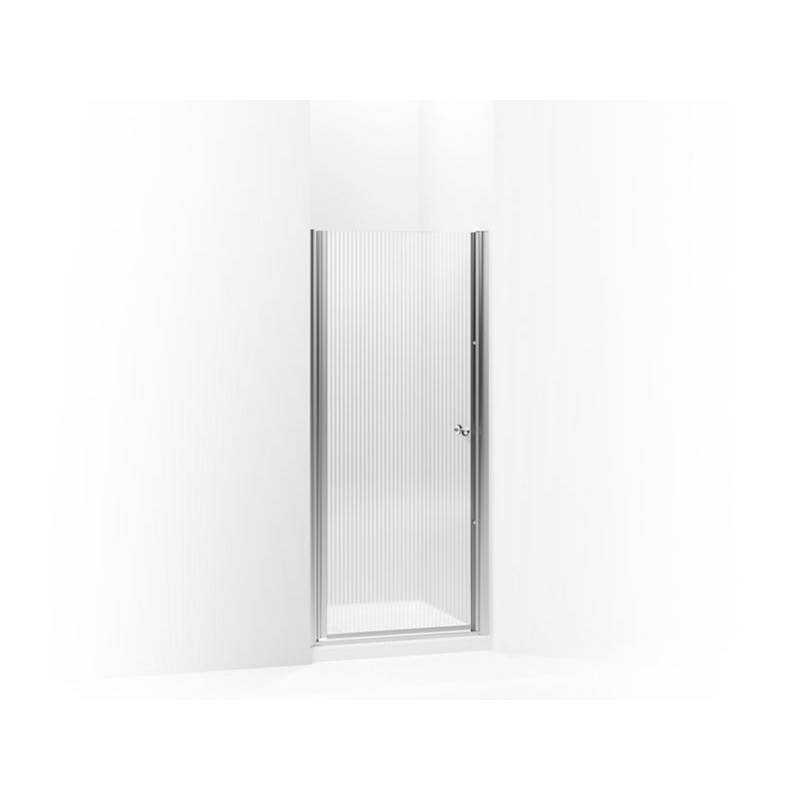 Kohler Fluence® Pivot shower door, 65-1/2'' H x 30 - 31-1/2'' W, with 1/4'' thick Falling Lines glass