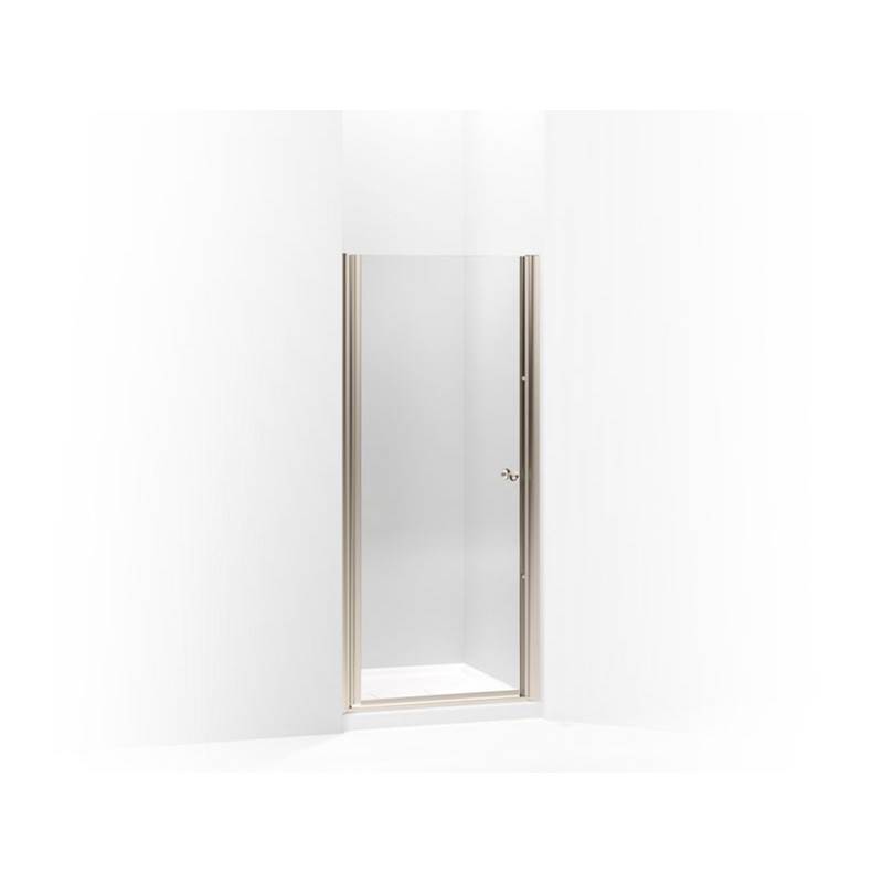 Kohler Fluence® Pivot shower door, 65-1/2'' H x 30 - 31-1/2'' W, with 1/4'' thick Crystal Clear glass