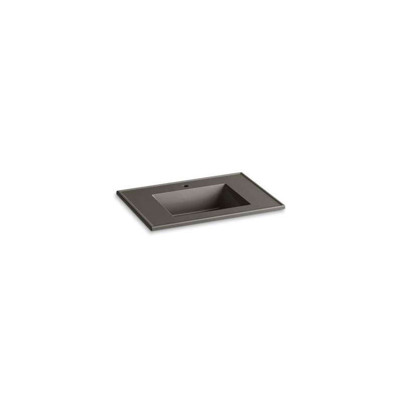 Kohler Ceramic/Impressions® 31'' rectangular vanity-top bathroom sink with single faucet hole