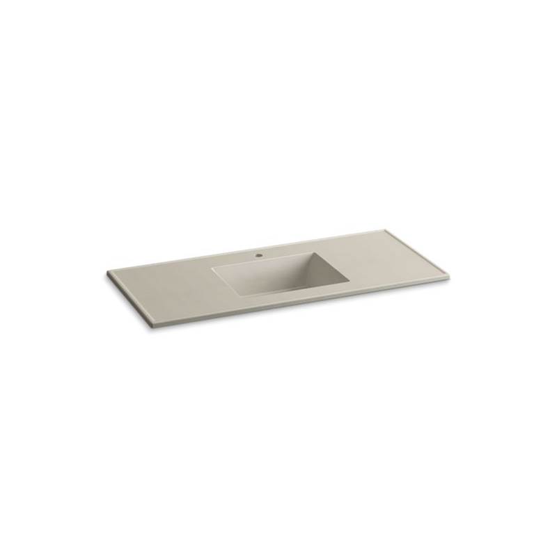 Kohler Ceramic/Impressions® 49'' rectangular vanity-top bathroom sink with single faucet hole