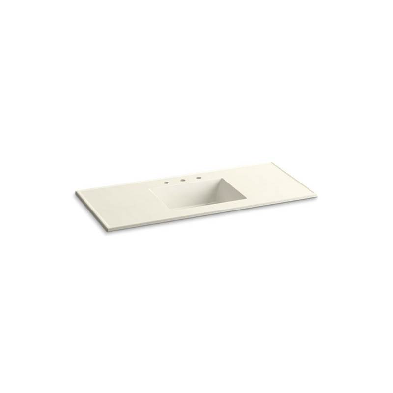 Kohler Ceramic/Impressions® 49'' rectangular vanity-top bathroom sink with 8'' centerset faucet holes