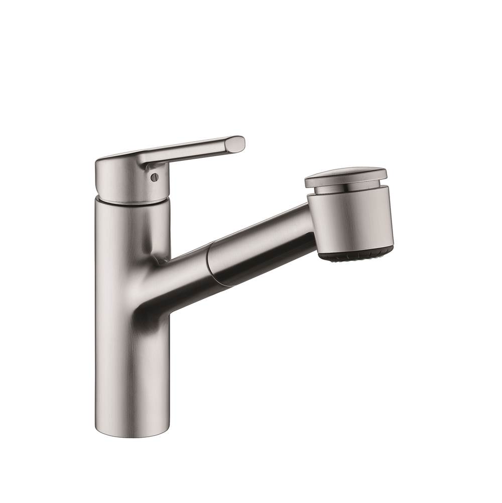 KWC Luna E Single-hole Kitchen Faucet with pull-out Spray - Top Lever