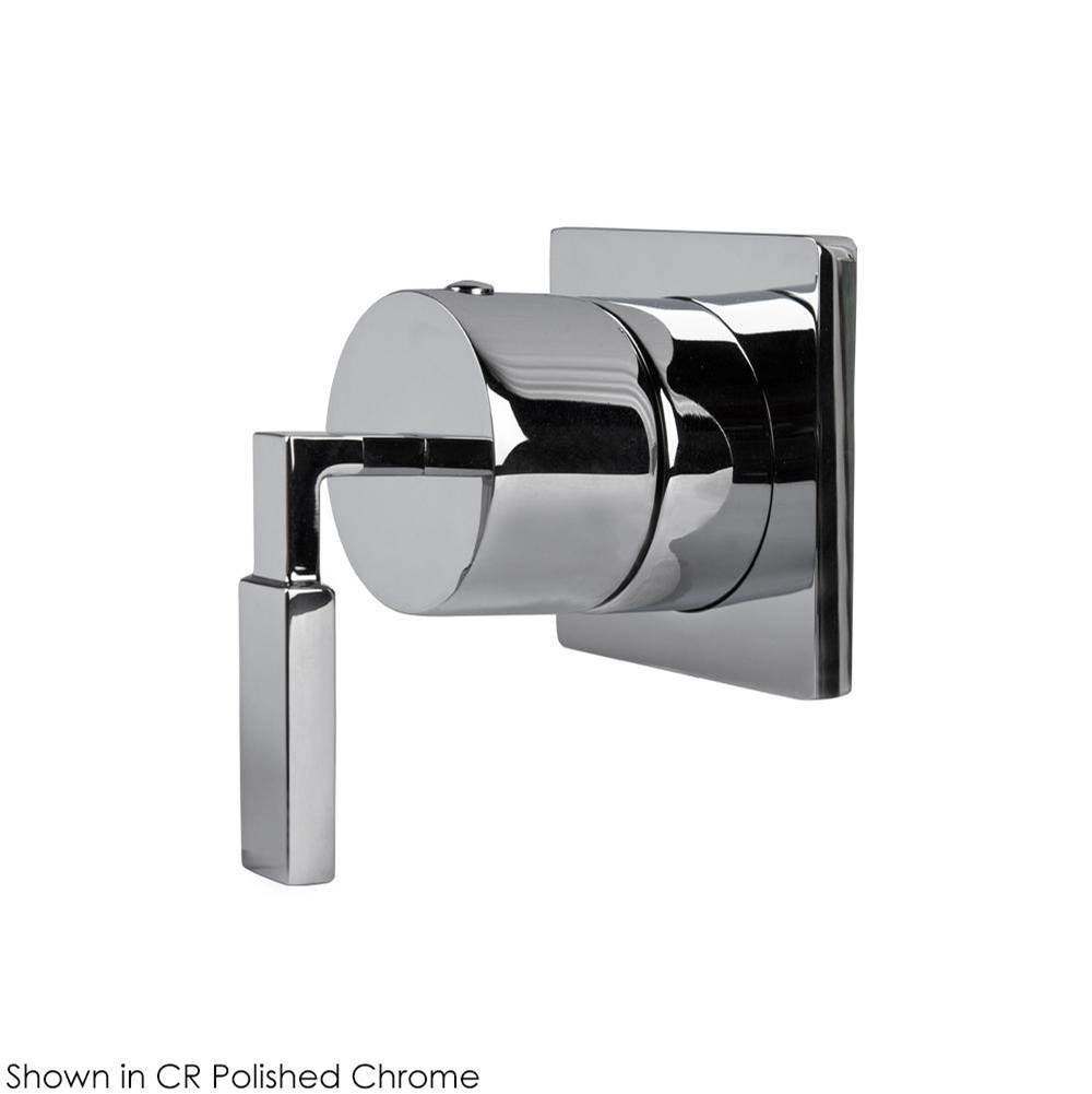 Lacava TRIM ONLY - Stop valve GPM 12 (43.5 PSI) with square back plate and lever handle 1/2'' and 3/4''