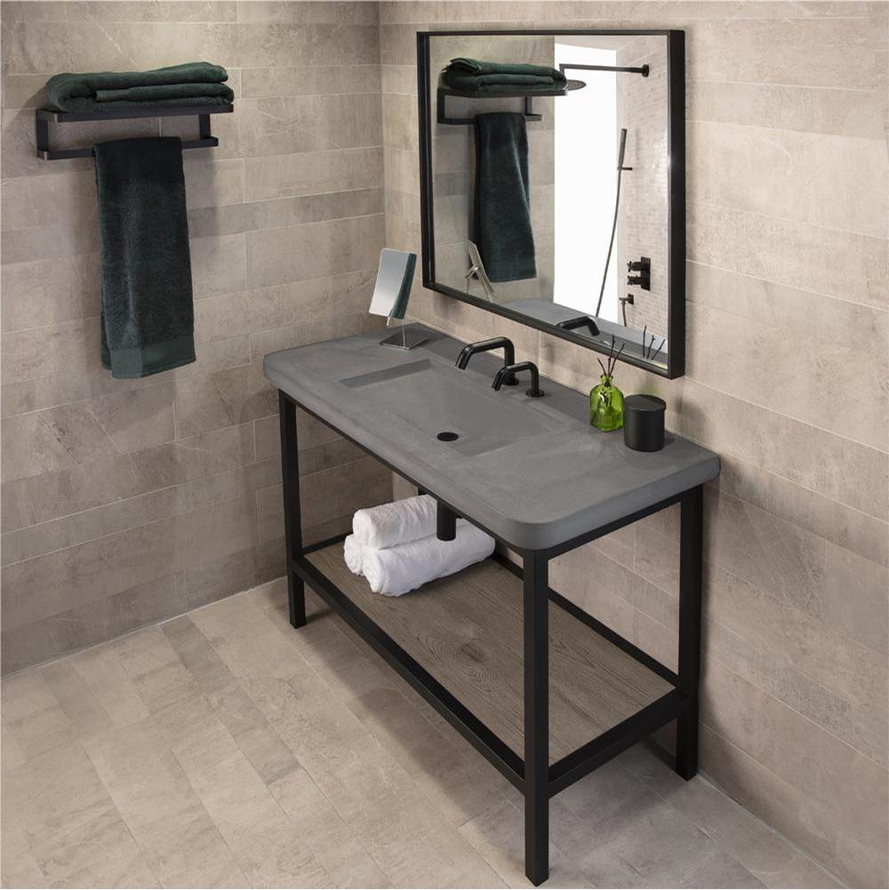 Lacava Vanity top sink made of concrete no overflow, used with NTR-FF-66 or NTR-ADA-66 console stand.