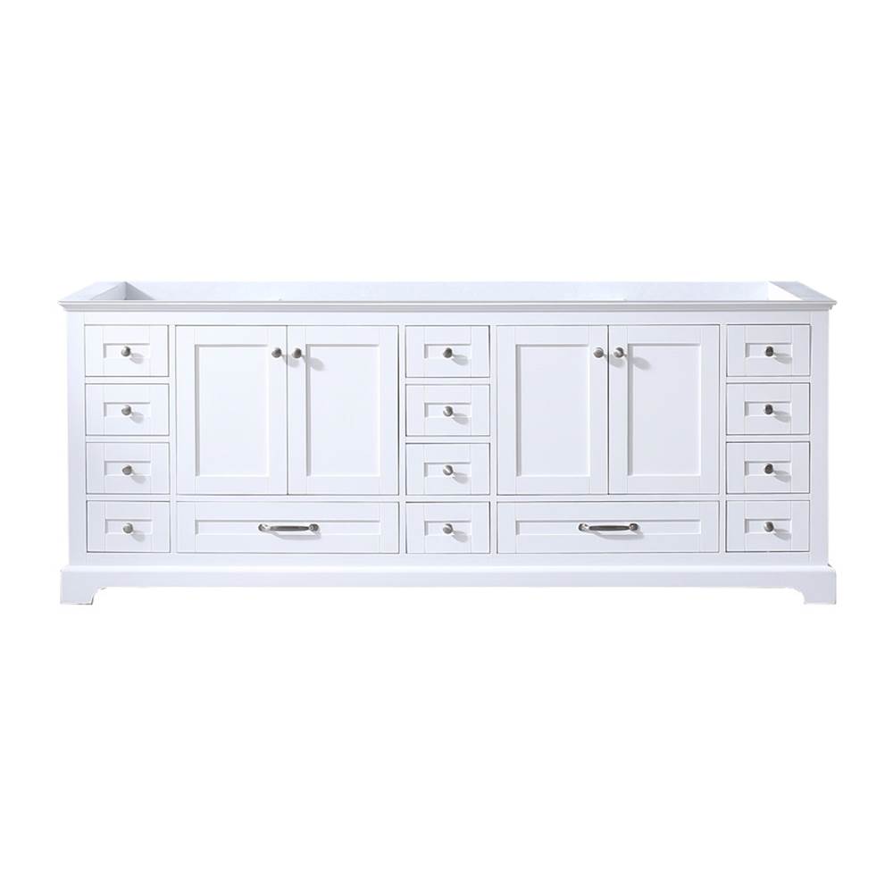 Lexora Dukes 84'' White Vanity Cabinet Only