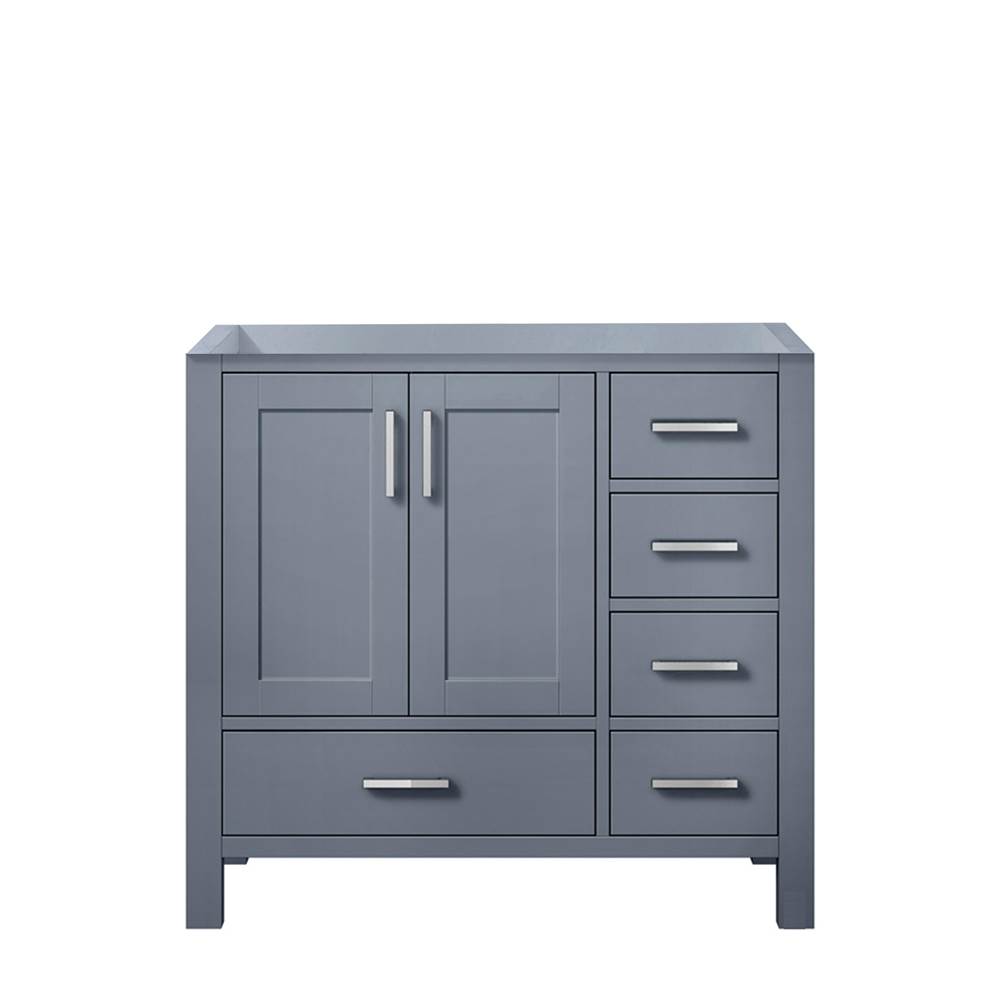 Lexora Jacques 36'' Dark Grey Vanity Cabinet Only - Left Version