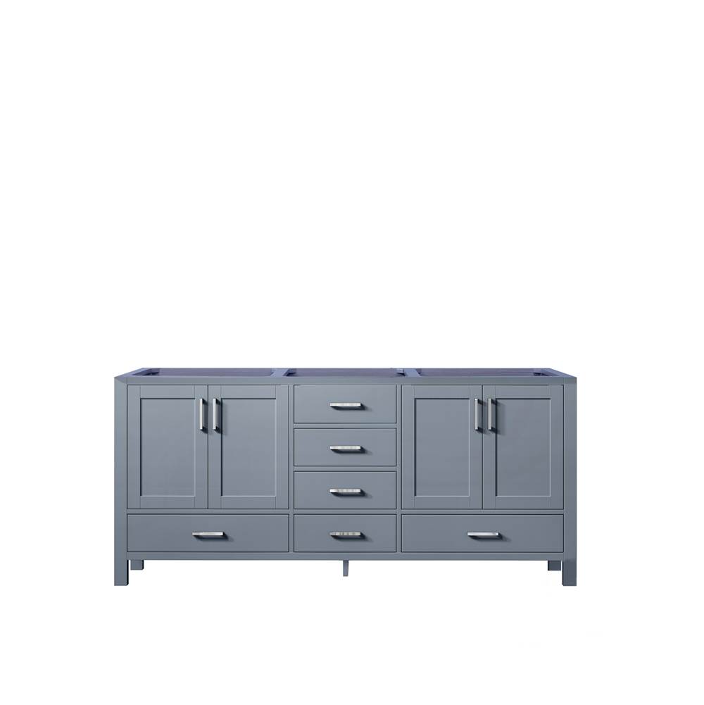 Lexora Jacques 72'' Dark Grey Vanity Cabinet Only