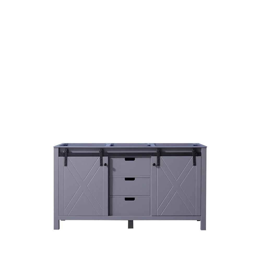 Lexora Marsyas 60'' Dark Grey Vanity Cabinet Only