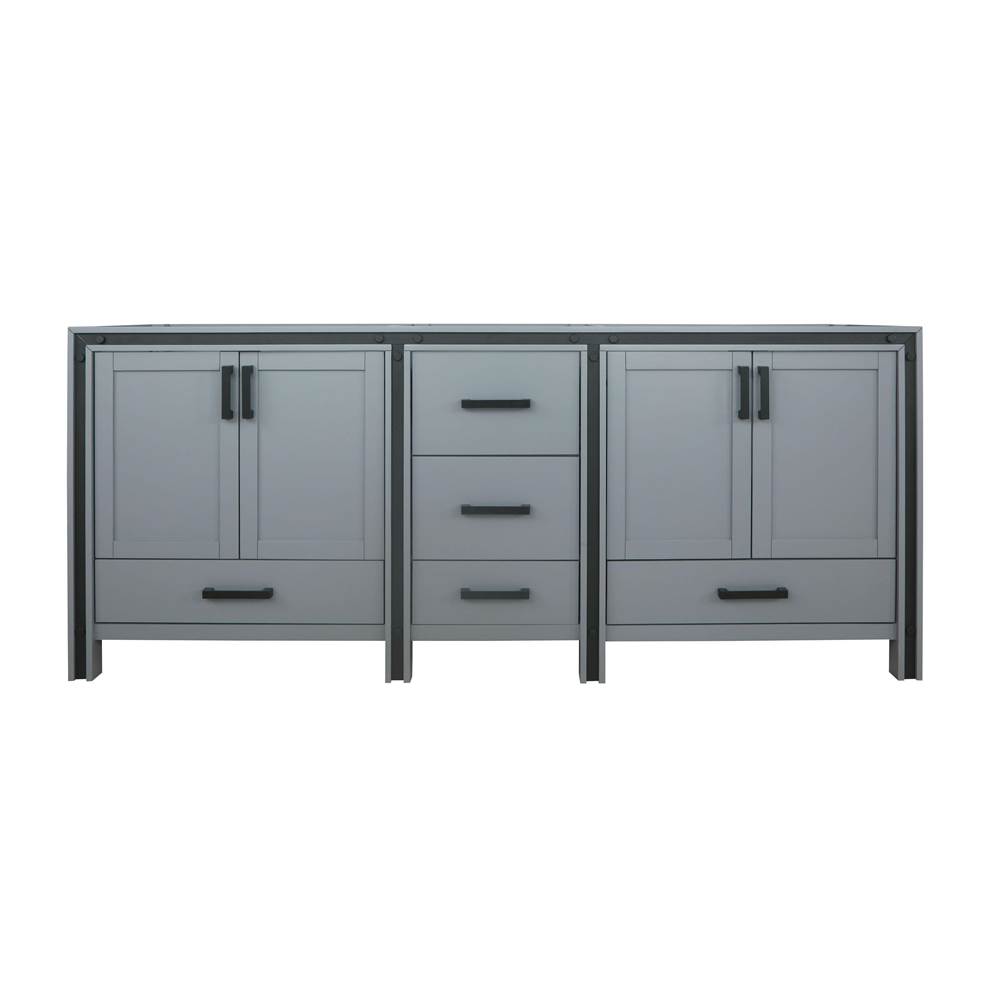 Lexora Ziva 80'' Dark Grey Vanity Cabinet Only