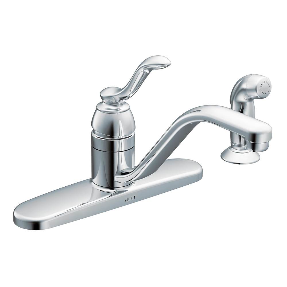 Moen Banbury Single-Handle Lever Kitchen Faucet with Side Spray