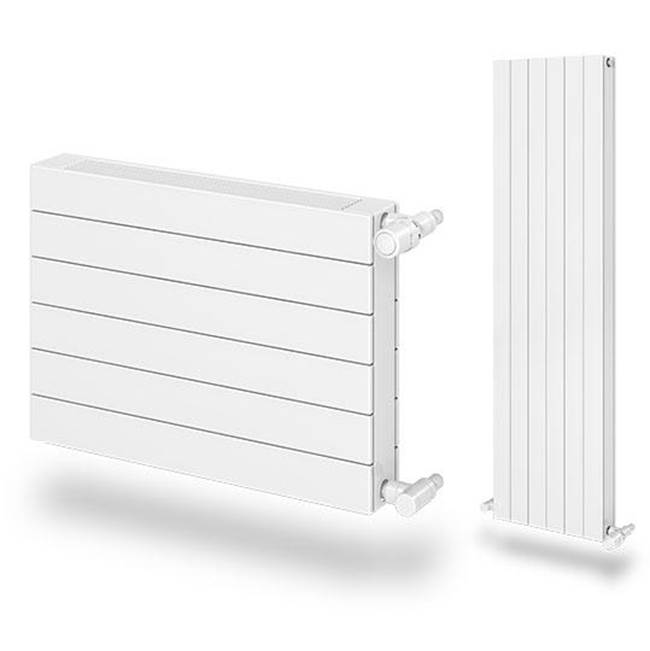Myson Decor Flat Tube Style 17''H x 119''L Radiator 1276 BTUH/Ft. (includes plug & vent) ''Special Order ...