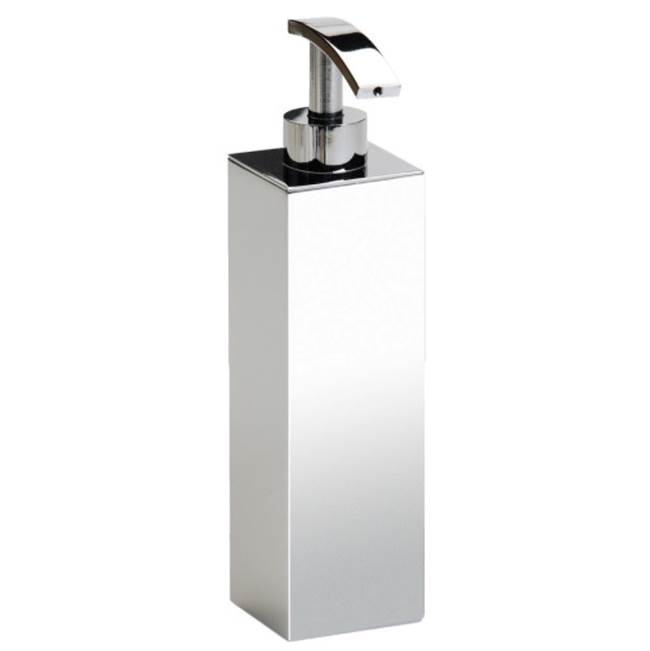 Nameeks Tall Squared Satin Nickel Bathroom Soap Dispenser