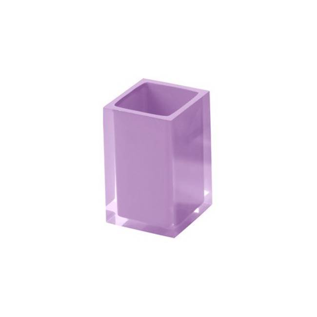 Nameeks Square Toothbrush Tumbler in Lilac Finish