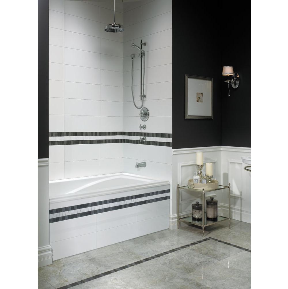 Neptune DELIGHT bathtub 36x60 with Tiling Flange, Right drain, Whirlpool/Mass-Air, Biscuit