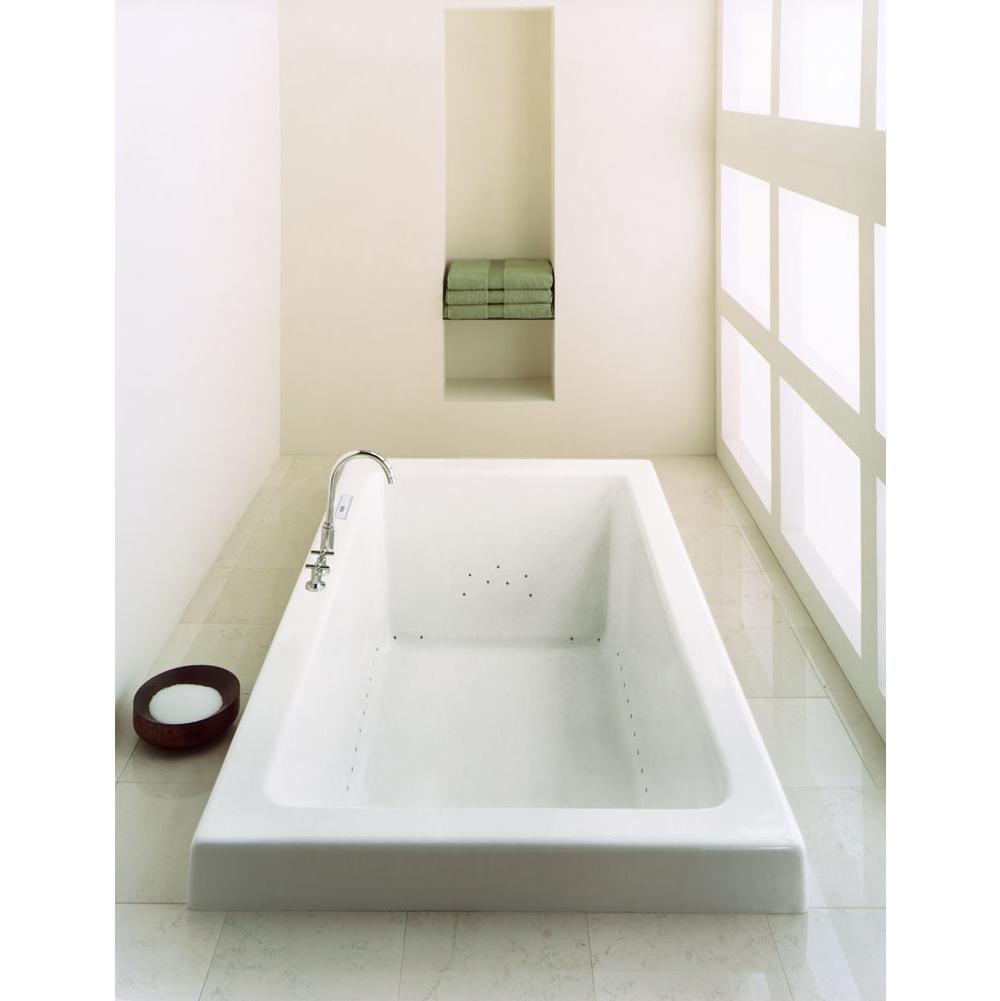 Neptune ZEN bathtub 36x72 with armrests and 4'' top lip, Whirlpool/Mass-Air, Biscuit