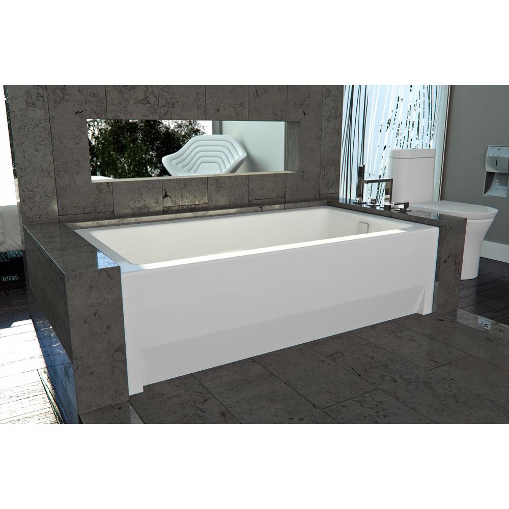 Neptune ZORA bathtub 36x66 with Tiling Flange, Right drain, Mass-Air, Biscuit