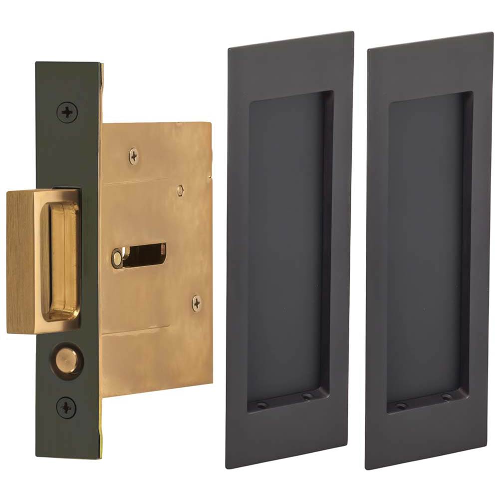 OMNIA Pocket Door Lockset ''N'' US10B
