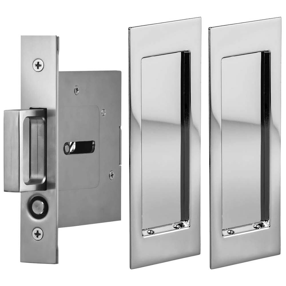 OMNIA Pocket Door Lockset ''N'' US26