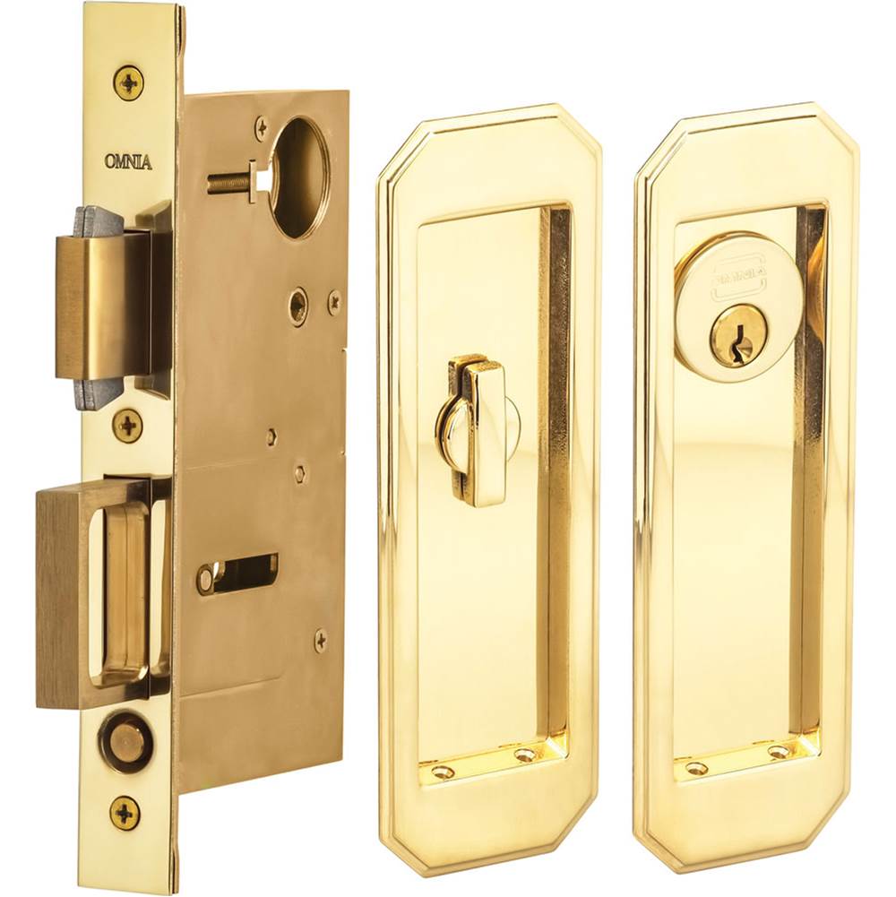 OMNIA Pocket Door Lockset ''A'' US3A